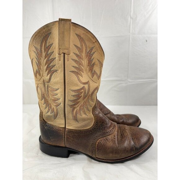 Ariat Heritage Stockman Western Boot Brown Men's Size 10EE - Picture 2 of 13